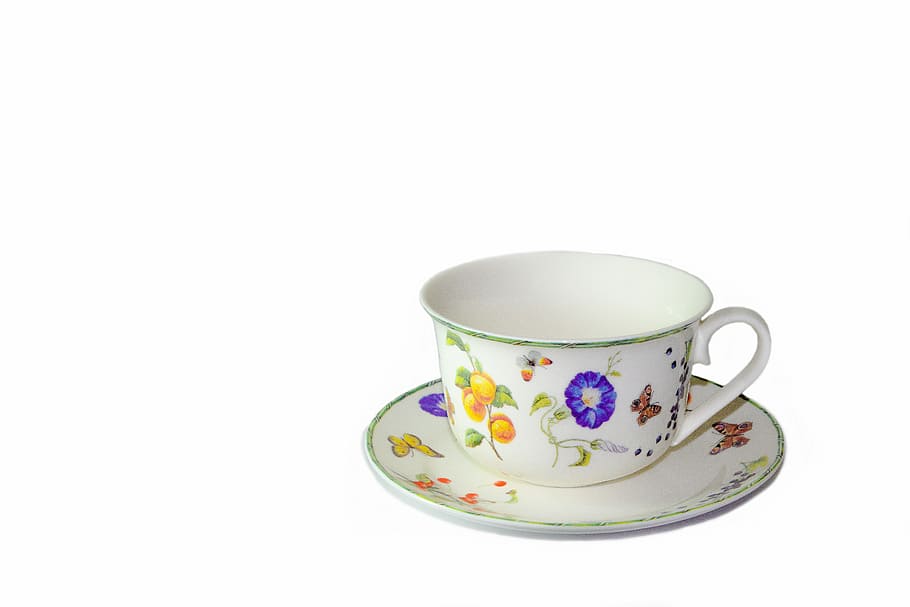 blanc, blau, floral, ceràmica, tassa, plat, porcellana, vaixella, tee, tassa de te, tasses de cafè, beure, decoració, cafè, muntanya russa, servei de cafè, romanç, beure cafè, fons blanc, motiu floral, tir de l'estudi, menjar i beguda, patró, tallar, còpia espai, te, Color blanc, a l'interior, refresc, beguda calenta, cap gent, te - beguda calenta, antiguitat, ornamentat, lluminós, càntir, 5K