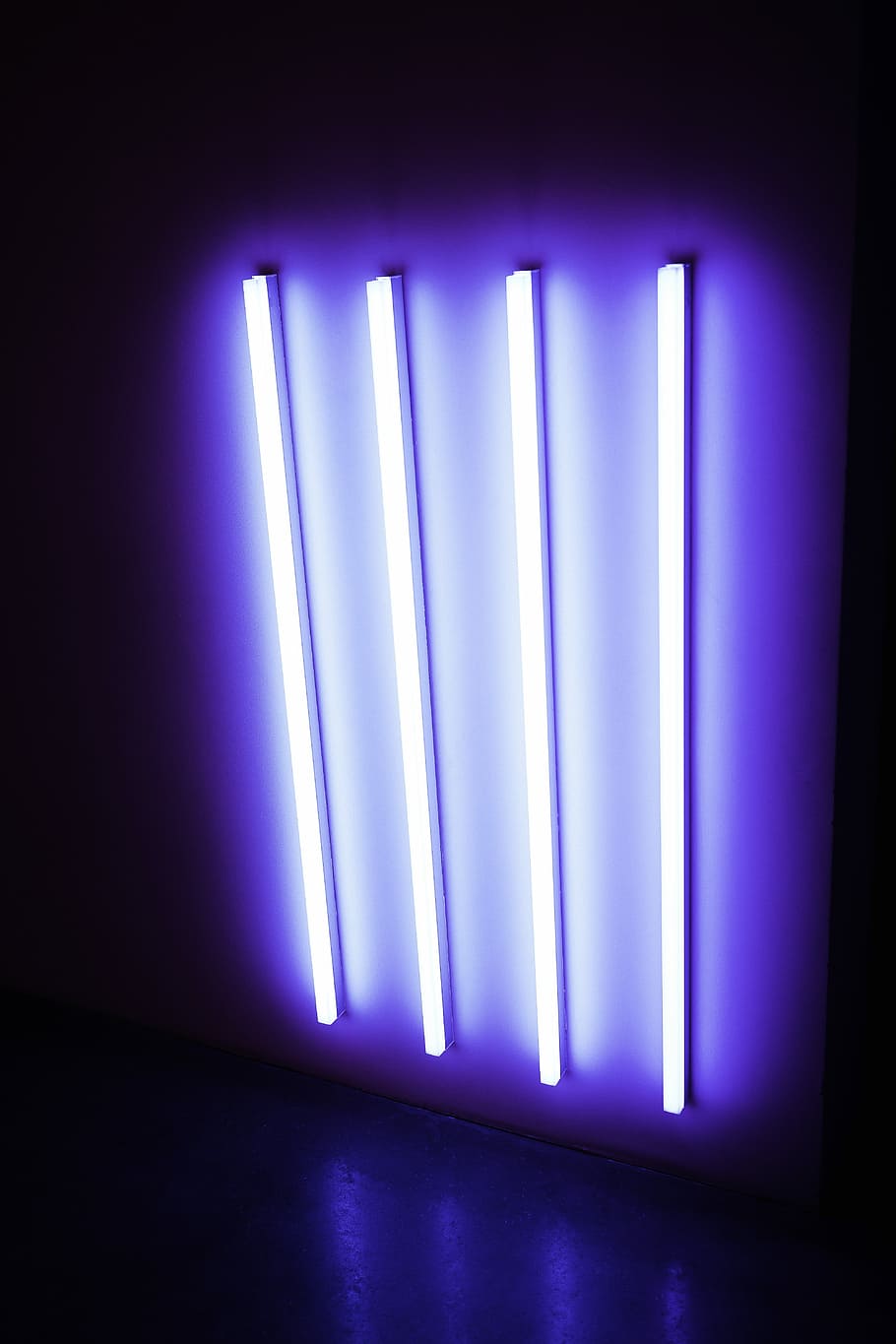 quatre, uv, fluorescent, llums, convertit, quatre llums UV, llum, brillar, brillant, porpra, minimalisme, museu, blau, il·luminat, equips d’il·luminació, a l'interior, cap gent, llum - fenomen natural, electricitat, fosc, llum fluorescent, neó, tecnologia, cultura i entreteniment artístic, punt de mira, escenari - espai de rendiment, etapa, nit, fons, fons negre, vida nocturna, llum elèctrica, lluminositat, 5K