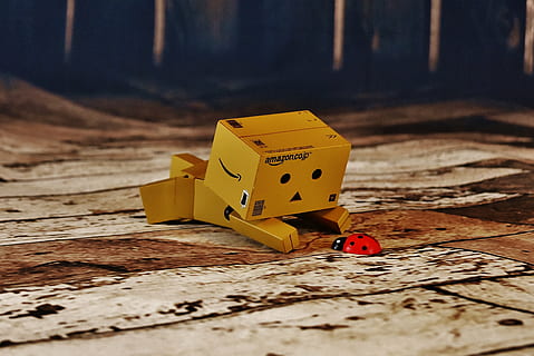 danbo, concerns, ladybug, cute, lucky ladybug, danboard, yellow, toy car, industry, no people, outdoors, day, toy, selective focus, wood - material, red, close-up, indoors, representation, still life, focus on foreground, gambling, luck, robot, invertebrate, small, 4K, CC0, public domain, royalty free