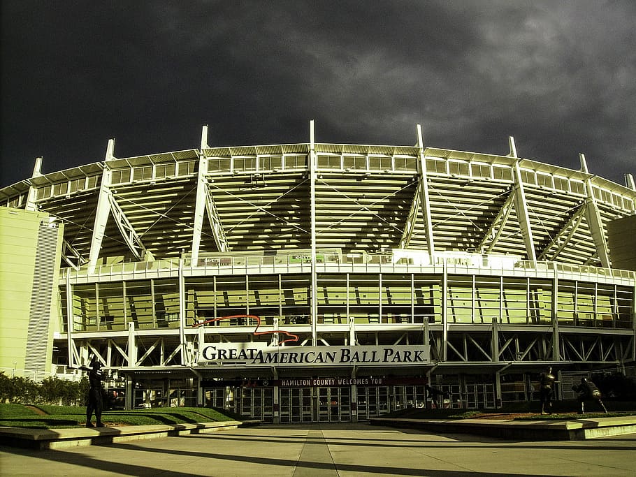Grozav, parcul american de mingi, cincinnati, ohio, mare parc american mingea, cincinnati, ohio, arhitectură, arenă, baseball, fotografii, domeniu public, stadiu, Statele Unite, construită, modern, arhitectura și clădirile, exteriorul clădirii, scenă urbană, loc faimos, noapte, în aer liber, nici o persoana, cer, oraș, zi, oameni adevărați, nor - cer, bărbați, natură, oameni apropiați, grup de oameni, clădire, transport, mers, vedere unghiulară joasă, oameni, călătorie, destinații de călătorie, 2K