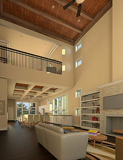 rendering, revit, drawings, 3d, indoors, furniture, table, architecture, ceiling, office, no people, modern, window, business, built structure, desk, shelf, seat, building, absence, chair, day, domestic room, lighting equipment, luxury, 1080P, CC0, public domain, royalty free