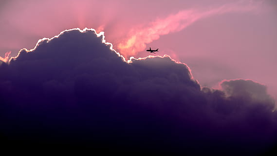 siluet, dev uçak, gün batımı, uçak, bulutlar, doğa, gökyüzü, bulut - gökyüzü, hava, cloudscape, mavi, açık havada, gece, scenics, duman - fiziksel yapı, ısı - sıcaklık, Tehlike, patlayan, aydınlatılmış, hava aracı, uçan, manzaralar - doğa, taşımacılık, ulaşım modu, insansız, doğada güzellik, hareket, dramatik gökyüzü, 5K, CC0, kamu malı, telif ücretsiz