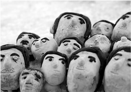 plasticine, clutter, faces, no people, close-up, large group of objects, full frame, selective focus, human representation, abundance, representation, backgrounds, group of objects, art and craft, still life, creativity, in a row, food and drink, day, history, side by side, group, 2K, CC0, public domain, royalty free