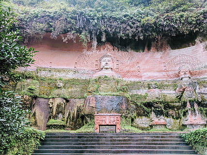 coklat, hijau, patung dewa, pohon, buddah, buddha, Kuil, tangga, lumut, Arsitektur, menanam, tidak ada orang, hari, struktur yang dibangun, tujuan wisata, sejarah, masa lalu, alam, perjalanan, pariwisata, kuno, seni dan kerajinan, kepercayaan, di luar rumah, agama, padat, formasi batuan, peradaban kuno, tempat beribadah, arkeologi, 4K, CC0, domain publik, bebas royalti