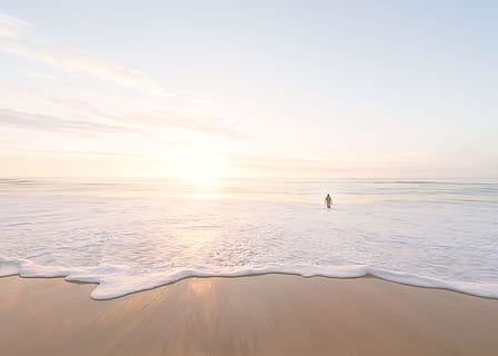 Person, Schwimmen, Ozean, Sonnenuntergang, cal, Sommer, so cal, Strand, Sand, Grafschaft, Schaum, Meer, Natur, draußen, Urlaube, Wasser, Welle, Sommer-, Himmel, Küste, Sonnenlicht, ruhige Szene, Reiseorte, szenen, Schönheit in der Natur, Ruhe, Szenen - Natur, Land, Horizont, Menschen, Urlaub, idyllisch, Horizont über Wasser, wolke - himmel, 5K, CC0, gemeinfrei, lizenzfrei