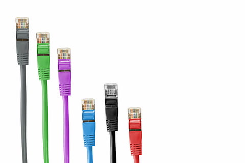 câbles utp de couleurs assorties, câbles de réseau, câble, pièce, câble patch, rj, rj45, rj-45, réseau, ligne, fs, traitement de l'information, lien, prise de courant, macro, lan, connecteur réseau, câble LAN, La technologie, prise de connexion réseau, la communication, réseau informatique, Les données, ordinateur, équipement, l'Internet, câble d'ordinateur, fond blanc, prise de vue en studio, à l'intérieur, multi couleur, espace de copie, personne, éducation, fermer, coupé, groupe d'objets, variation, violet, choix, nature morte, récipient, bleu, caoutchouc, 5K, CC0, domaine public, libre de droits