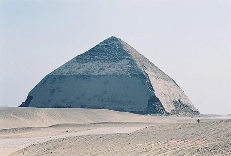 pyramid, bent, structure, design, pyramidal, balance, egypt, tourism, heritage, sightseeing, desert, sand, travel, sky, landscape, land, travel destinations, nature, no people, architecture, beauty in nature, environment, ancient, scenics - nature, city, mountain, outdoors, day, solid, history, climate, ancient civilization, 720P, CC0, public domain, royalty free