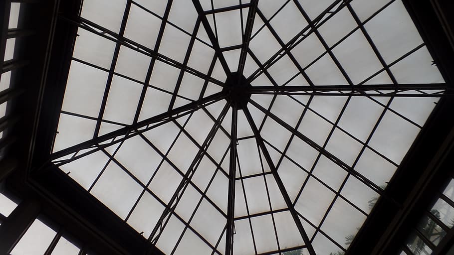 loft, bygning, tag, lav vinkel visning, bygget struktur, arkitektur, metal, himmel, ingen mennesker, tagvindue, indendørs, glas - materiale, mønster, gennemsigtig, dag, fuld ramme, vindue, natur, form, sky - himmel, tæt på, direkte under, 4K
