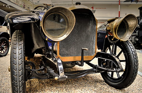 benz, 16 40, ps, Oldtimer, Praga, far, vehiculul terestru, transport, mijloc de transport, metal, nici o persoana, motocicletă, staționar, zi, roată, a închide, stil retro, în aer liber, să se concentreze asupra primelor elemente, parcare, oraș, stradă, geometrică, montare pe perete, 2K, CC0, domeniu public, fără drepturi de autor