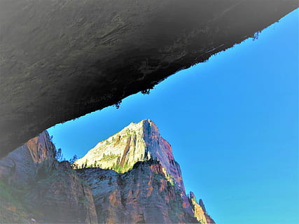 excursionismo, montañas, Utah, dramático, paisaje, naturaleza, montaña, roca - objeto, acantilado, al aire libre, scenics, pico de la montaña, cielo, azul, día, rock, vista de ángulo bajo, formacion de roca, belleza en la naturaleza, sólido, tranquilidad, actividad de ocio, paisajes - naturaleza, una persona, agua, escena no urbana, actividad, 4K, CC0, dominio público, libre de derechos