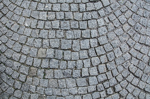 Kopfsteinpflaster, Patch, Straße, Hintergrund, Pflastersteine, grau, die Architektur, Strukturen, Vollbild, Hintergründe, Muster, texturiert, keine Leute, Nahansicht, Tag, High Angle View, Fußweg, draußen, Wiederholung, Stein, Natur, Rau, Design, stein material, gestalten, 5K, CC0, gemeinfrei, lizenzfrei