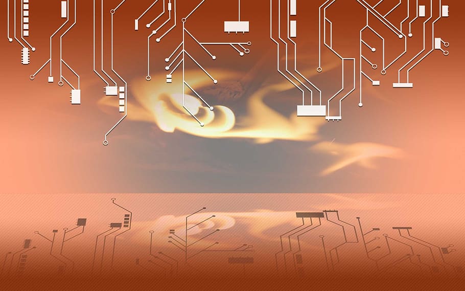 kredsløb, ild, orange, baggrund, flamme, teknologi, industri, ingen mennesker, fabrik, udendørs, himmel, sky - himmel, digital komposit, kreativitet, forbindelse, solnedgang, meddelelse, natur, sammensat billede, rejse, flere eksponeringer, Midt i luften, baggrunde, orange farve, bygget struktur, Kunst og håndværk, 2K