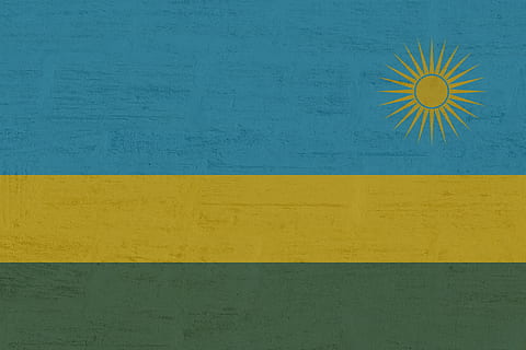 Ruanda, bandera, groc, blau, funció de construcció de parets, fons, pintura, patró, marc complet, cap gent, primer pla, arquitectura, color vibrant, textura, pintat, art i artesania, estructura construïda, creativitat, multicolor, a l'interior, dia, concret, efecte texturat, traç de pinzell, 1080P, CC0, domini públic, lliure de regalies
