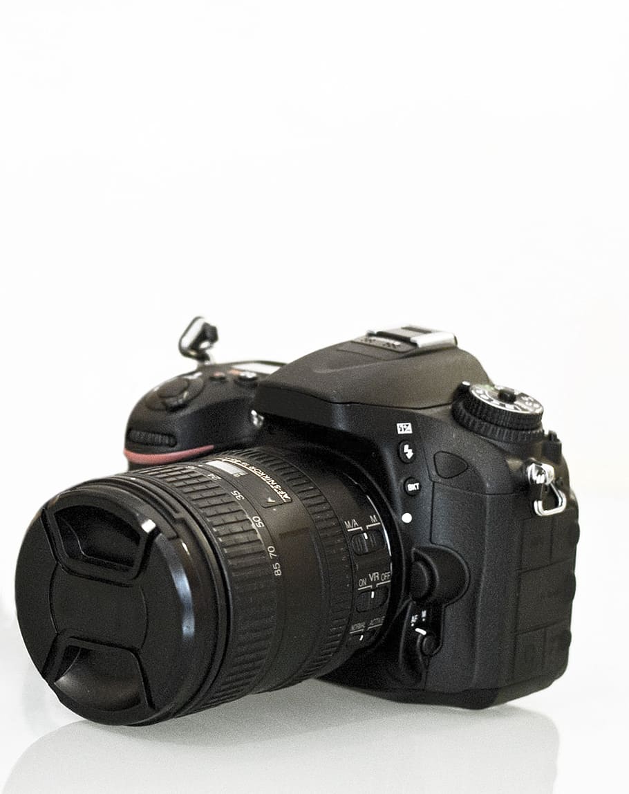 Fotoaparát, fotografie, digitální, objektivní, fotografická témata, fotoaparát - fotografické vybavení, studio shot, bílé pozadí, Černá barva, fotografické vybavení, kopie prostor, technologie, stálý život, uvnitř, detail, vystříhnout, nikdo, digitální fotoaparát, jeden objekt, moderní, objektiv - optický přístroj, zařízení, čočka - oko, slr fotoaparát, 1080P