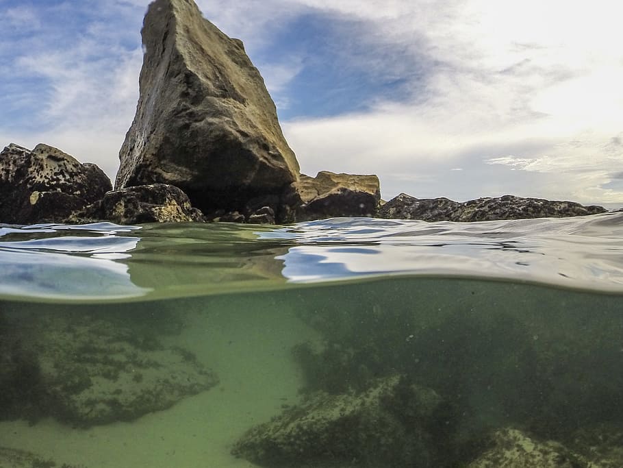 dykning, strand, sten-, natur, klippe, Mar, vand, ocean, bugt, saltvand, fiskeri, rejse, pool, brasilien, hav, rock-objekt, landskab, scenics, kystlinje, ø, ingen mennesker, udendørs, sommer, blå, skønhed i naturen, sand, himmel, marinemaleri, tropisk klima, afspejling, sky - himmel, solid, scenics - natur, ro, rock formation, dag, rolig scene, jord, havnefronten, ikke-urbane scene, overflade niveau, overfladisk, marine, 2K