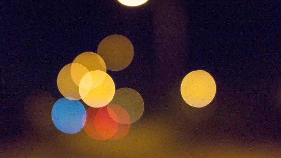 borrosa, efecte, llum, a prop, temps, bokeh, llums, nit, cercle, il·luminat, groc, defocated, cap gent, forma geomètrica, forma, flare de la lent, multicolor, tacat, lluna, brillant, a l'aire lliure, llum - fenomen natural, resum, cel, naturalesa, color taronja, creativitat, lluna plena, fons abstractes, 5K