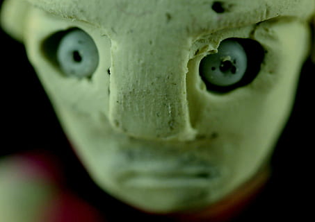 plasticine, face, clutter, clay, sculpt, craft, eye, close-up, body part, animal body part, green color, portrait, looking at camera, one animal, human eye, human body part, animal eye, eyeball, people, gecko, reptile, black background, human face, iris - eye, 2K, CC0, public domain, royalty free