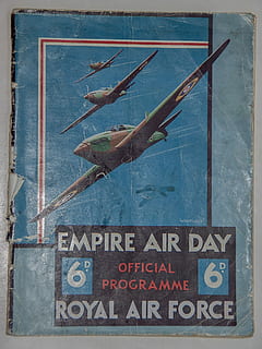 Book, Programme, Cover, Planes, aeroplanes, historic, air, show, flying, 1939, raf, british empire, display, england, text, day, no people, outdoors, travel destinations, close-up, communication, sign, western script, information, number, information sign, metal, blue, animal, nature, animal themes, architecture, vertebrate, capital letter, wood - material, message, 2K, CC0, public domain, royalty free