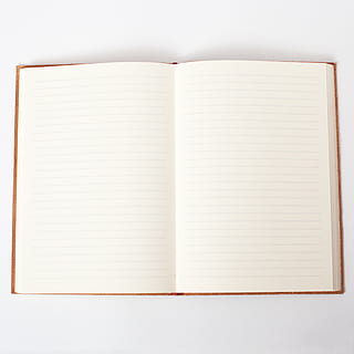white lined paper, still, items, things, book, notebook, journal, open, page, lines, white, brown, publication, paper, note pad, copy space, white color, blank, education, no people, diary, indoors, cut out, studio shot, white background, single object, close-up, directly above, textbook, studying, 4K, CC0, public domain, royalty free