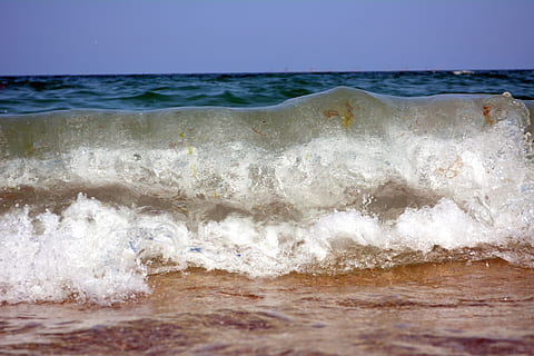 Ozean, val, Wasser, Strand, Meer, Bewegung, Welle, Sport, Schönheit in der Natur, Szenen - Natur, Wassersport, Land, Horizont, Surfen, Horizont über Wasser, Himmel, Leistung, Kraft in der Natur, Natur, Tag, draußen, brechen, fließendes Wasser, 5K, CC0, gemeinfrei, lizenzfrei