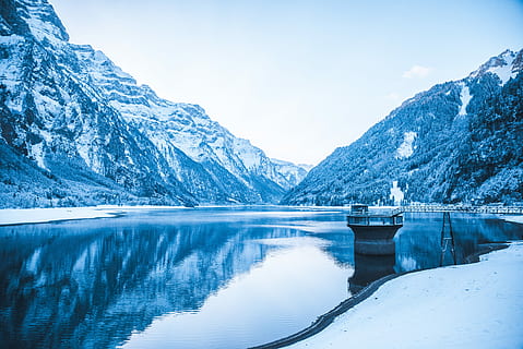 iarna blues rece, gheţar, naţional, parc, alaska, reflecţie, iarnă, munţi, vaii, albastru, Munte, apă, scenice - natura, temperatura rece, de munte, frumusețe în natură, lac, zăpadă, o scenă liniștită, liniște, natură, mediu inconjurator, gheaţă, peisaj, cer, un munte acoperit de zăpadă, nici o persoana, 5K, CC0, domeniu public, fără drepturi de autor