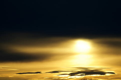 Sunset, Light, Night, light, night, backgrounds, abstract, glowing, shiny, gold colored, sky, cloud - sky, nature, water, no people, sunlight, beauty in nature, scenics - nature, copy space, dramatic sky, yellow, sea, sun, heaven, awe, outdoors, dark, abstract backgrounds, 4K, CC0, public domain, royalty free