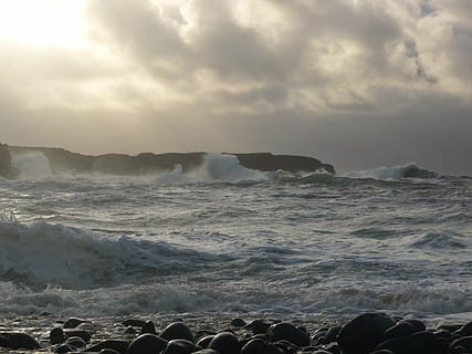 rude, ondas, espanhol, ponto, Irlanda, tempestade, costa, agua, beleza na natureza, céu, mar, movimento, Rocha, scenics - natureza, nuvem - céu, natureza, rock - objeto, onda, sólido, ninguém, terra, dia, salpicos, poder, de praia, esporte, ao ar livre, poder na natureza, quebra, água corrente, 2K, CC0, domínio público, royalty free