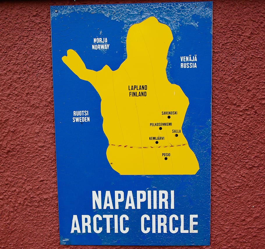 carta geografica, Lapponia, Circolo Polare Artico, cartello, blu, giallo, comunicazione, muro di mattoni, all'aperto, rosso, testo, sceneggiatura occidentale, caratteristica della parete, nessuno, avvicinamento, informazione, parete, giorno, architettura, sceneggiatura non occidentale, segno di informazione, guida, struttura costruita, copione, simbolo, rappresentazione, Messaggio, 2K