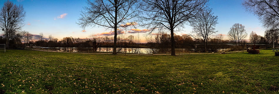 zelená, travnaté hřiště, tělo, voda, kassel, strom, aue, spěch, panoráma, řeka, park, louka, Příroda, tráva, udržovaný, nebe, krajina, nálada, jaro, rostlina, modrý, letní, holý strom, architektura, nikdo, mrak - nebe, scenics - příroda, stavba, venku, klid, zelená barva, den, park - člověk dělal prostor, exteriér budovy, podzim, 8K, CC0, veřejná doména, bez autorských práv