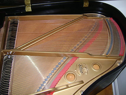 pianoforte, stringhe, interno, dentro, strumento, musicale, musica, melodia, canzone, strumentale, orchestra, suono, in casa, nessuno, tecnologia, giorno, avvicinamento, riflessione, modo di trasporto, mezzi di trasporto, vetro - materiale, vista dall'alto, macchinario, viaggio, illuminato, metallo, multicolore, modello, convenienza, auto, veicolo terrestre, cultura artistica e intrattenimento, numero, 2K, CC0, dominio pubblico, privo di copyright