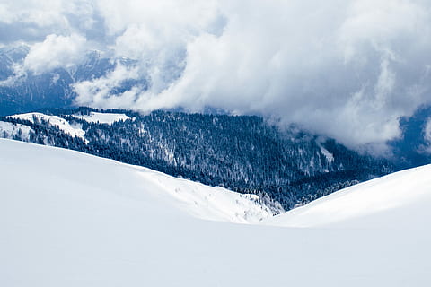 Landschaftsfotografie, Schnee, bedeckt, Hügel, Schneeberg, Wolke, Berg, Baum, Winter, Wald, alp, immergrün, Kiefer, Landschaft, alpin, Gebirge, Pulver, Neuschnee, Steigung, kalte Temperatur, wolke - himmel, Umgebung, weiße Farbe, Szenen - Natur, Natur, Himmel, Schönheit in der Natur, Nicht-städtische Szene, keine Leute, Urlaub, ruhige Szene, gefroren, Land, schneebedeckter Berg, Nadelbaum, 2K, CC0, gemeinfrei, lizenzfrei