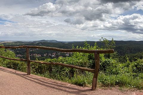 thuringia almanya, peyzaj, thuringian ormanı, bulut - gökyüzü, gökyüzü, bitki, doğa, huzur, doğada güzellik, sakin sahne, ağaç, dağ, manzaralar - doğa, gün, arazi, insansız, çevre, büyüme, kentsel olmayan sahne, yeşil renk, yapılı yapı, açık havada, 5K, CC0, kamu malı, telif ücretsiz