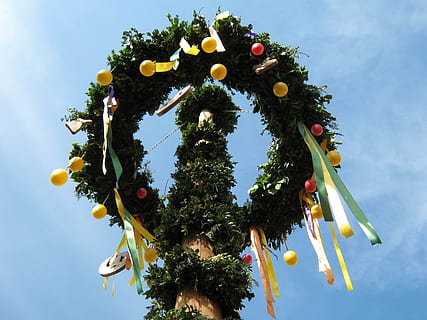 puu, pääsiäismunia, pääsiäispuu, pääsiäinen, muna-puu, muna, festivaali, seppele, riippuva, symboli, pääsiäismuna, kevät, Hung, värikäs, juhlapäivät, luonto, taivas, vihreä väri, päivä, ei ihmisiä, juhla, ulkona, koriste, loma-, matala kulma, kasvi, joulu, joulukoriste, joulukoristeet, joulukuusi, monivärinen, taide ja käsityö, tapahtuma, 2K, CC0, public domain, rojaltivapaa
