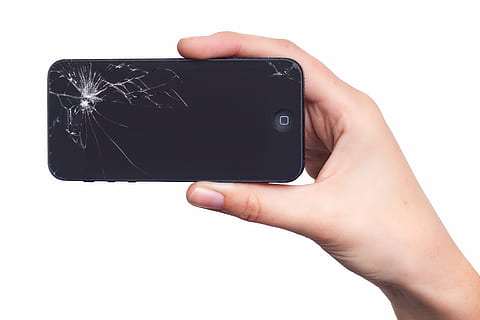 person, holding, black, broken, iphone 5, apple, iphone, display, damage, screen, touch screen, smart Phone, mobile Phone, telephone, human Hand, technology, human body part, hand, communication, studio shot, cut out, white background, connection, wireless technology, black color, copy space, people, indoors, portable information device, activity, finger, global communications, 2K, CC0, public domain, royalty free