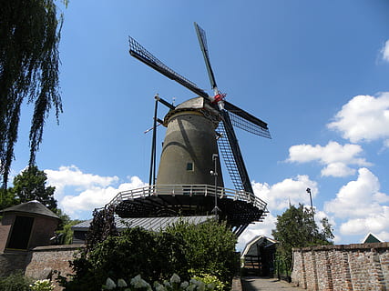 mølle, IJsselstein, vindmølle, væger, mølleblade, vind, Vindenergi, holland, historisk bygning, træ wicks, historisk, vindkraft, vedvarende energi, traditionel vindmølle, miljøbeskyttelse, alternativ energi, arkitektur, turbine, bygget struktur, himmel, bygning udvendig, brændstof og elproduktion, miljø, natur, træ, lav vinkel visning, sky - himmel, plante, dag, udendørs, ingen mennesker, 4K, CC0, offentligt domæne, royaltyfrie