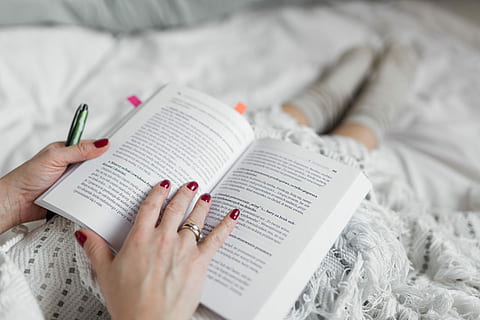 photo, woman, bed, book, cup, coffee, hands, Soft, cup of coffee, white, relax, time, blanket, indoor, cosy, comfortable, cozy, comfy, hygge, reading, women, people, one Person, caucasian Ethnicity, newspaper, indoors, holding, close-up, adult, human hand, one woman only, only women, human body part, adults only, publication, furniture, hand, selective focus, bedroom, relaxation, activity, domestic room, studying, 5K