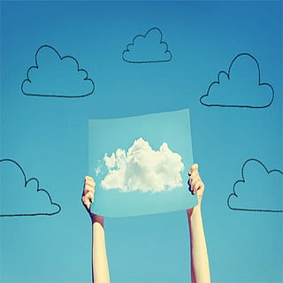 la personne, en portant, blanc, peinture de nuages, nuages ​​blancs, des nuages, dessin en nuage, affiche nuage, signe de nuage, image de nuage, tenant une pancarte, tenant une photo, afficher, bras, mains, mignonne, partie du corps humain, l'Internet, une personne, Cloud computing, bras humain, nuage - ciel, bleu, prise de vue en studio, main, main humaine, ciel, à l'intérieur, lien, adulte, la communication, affaires, fond coloré, composite numérique, la créativité, partie du corps, fond bleu, membre humain, bras levés, 720P, CC0, domaine public, libre de droits