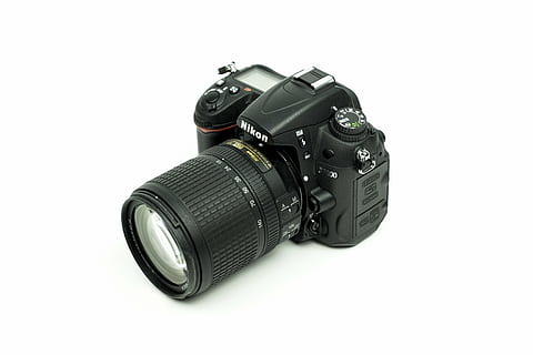 aparat foto, D7000, dslr, Electronică, obiectiv, nikon, fotografie, fotografii tematice, aparat de fotografiat - echipament fotografic, studio shot, fundal alb, tehnologie, echipament fotografic, culoare neagră, obiectiv - instrument optic, elimina, lentilă - ochi, camera digitala, echipament, un singur obiect, a închide, în interior, nici o persoana, natură moartă, Slr camera, spațiu copie, Echipament electric, camera video de acasă, 4K, CC0, domeniu public, fără drepturi de autor