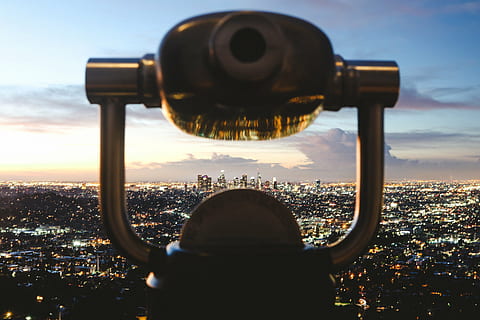 black, tower viewer, facing, cityscape, architecture, building, infrastructure, structure, establishment, apartment, windows, condominium, hotel, urban, city, clouds, sky, aerial, telescope, outdoors, day, building exterior, close-up, adult, one man only, built structure, travel destinations, nature, city life, tourism, crowd, binoculars, one person, cloud - sky, travel, residential district, crowded, skyscraper, office building exterior, 5K, CC0, public domain, royalty free