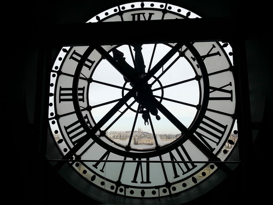 paris, museu, orsay, rellotge, temps, nombre romà, Minuta, hora de la mà, roman, a l'interior, Torre del Rellotge, arquitectura, nombre, forma geomètrica, cap gent, cercle, forma, estructura construïda, precisió, primer pla, instrument del temps, torre, directament a sota, 2K