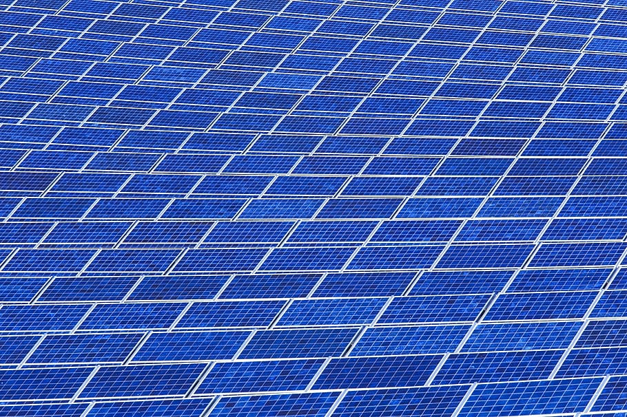 solar, matriu de panells, poder, sol, electricitat, energia, medi ambient, matriu de panells solars, llum solar, sostenible, renovable, netejar, eco, fotocèl·lula, fotovoltaica, tecnologia, verd, camp, panell solar, energia solar, conservació del medi ambient, generació de combustible i energia, energia alternativa, blau, central solar, fons, energia renovable, cel, naturalesa, indústria, Font d'alimentació, primer pla, innovació, 1080P