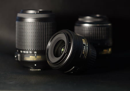 lenses, nikon, sharpness, light, telephoto lens, fix, 35 mm, 18-55 mm, 70-200 mm, camera - Photographic Equipment, lens - Optical Instrument, photography Themes, single Object, equipment, old-fashioned, old, photographic equipment, technology, no people, indoors, close-up, lens - eye, still life, camera, table, studio shot, metal, selective focus, silver colored, arts culture and entertainment, circle, digital camera, 4K, CC0, public domain, royalty free