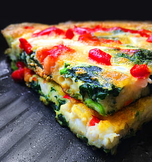 Omelette, Whitebait, Spinach, food, gourmet, cheese, no People, freshness, meal, dinner, vegetable, slice, close-up, food And Drink, tomato, baked, lunch, homemade, indoors, ready-to-eat, still life, pizza, indulgence, unhealthy eating, temptation, dairy product, italian food, table, multi colored, garnish, breakfast, 1080P, CC0, public domain, royalty free