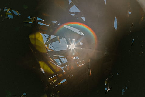 arcobaleno sunflare, brilla, lame, erba, pianta, le foglie, Senza titolo, Soli, arcobaleno, notte, solo un uomo, Solo uomini, adulto, in casa, solo adulti, persone reali, struttura costruita, architettura, gruppo di persone, industria, multicolore, illuminato, luce del sole, natura, persone, persone accessorie, occupazione, uomini, modo di trasporto, riflesso lente, persona irriconoscibile, metallo, 5K, CC0, dominio pubblico, privo di copyright