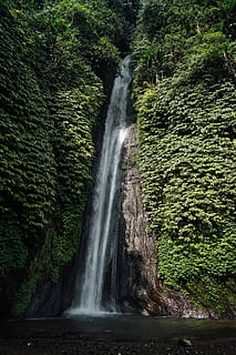 waterval overdag, waterval, dag, natuur, rivier-, Bos, stroom, water, Vakantiebestemmingen, landschap, schoonheid in de natuur, versheid, boom, buitenshuis, groene kleur, rock - object, tropisch regenwoud, stromend water, vallend, zomer, beweging, lange blootstelling, scenics - natuur, fabriek, wazig beweging, groei, land-, geen mensen, milieu, weelderig gebladerte, kracht in de natuur, vloeiende, regenwoud, vallend water, 4K, CC0, publiek domein, royaltyvrij