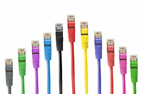 assorted-colored lan cables, network cables, cable, patch, patch cable, rj, rj45, rj-45, network, line, fs, data processing, connection, plug, macro, lan, network connector, yellow, lan cable, technology, data, network Connection Plug, internet, computer, computer Network, white background, studio shot, multi colored, indoors, choice, variation, close-up, no people, cut out, group of objects, still life, large group of objects, collection, arrangement, group, abundance, communication, 5K, CC0, public domain, royalty free