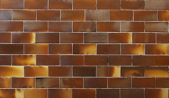 Wand, Backstein, Klinker, verbrannt, Muster, Struktur, Keramik, Hintergründe, Vollbild, Wiederholung, keine Leute, Wandbau - Funktion, gebaute Struktur, die Architektur, texturiert, gestalten, in einer Reihe, Nahansicht, Geometrische Figur, Design, quadratische Form, große gruppe von gegenständen, drinnen, Gelb, braun, Struktureffekt, Beton, 2K, CC0, gemeinfrei, lizenzfrei