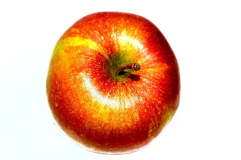 Mela, sfondo, frutta, vitamine, Salute, stagione, cibo, rosso, macro, natura, simbolo, cibo e bevande, girato in studio, ritagliare, sfondo bianco, mangiare sano, benessere, freschezza, singolo oggetto, mela - frutto, in casa, nessuno, avvicinamento, natura morta, uno stile di vita sano, vitamina, maturo, dieta, 1080P, CC0, dominio pubblico, privo di copyright