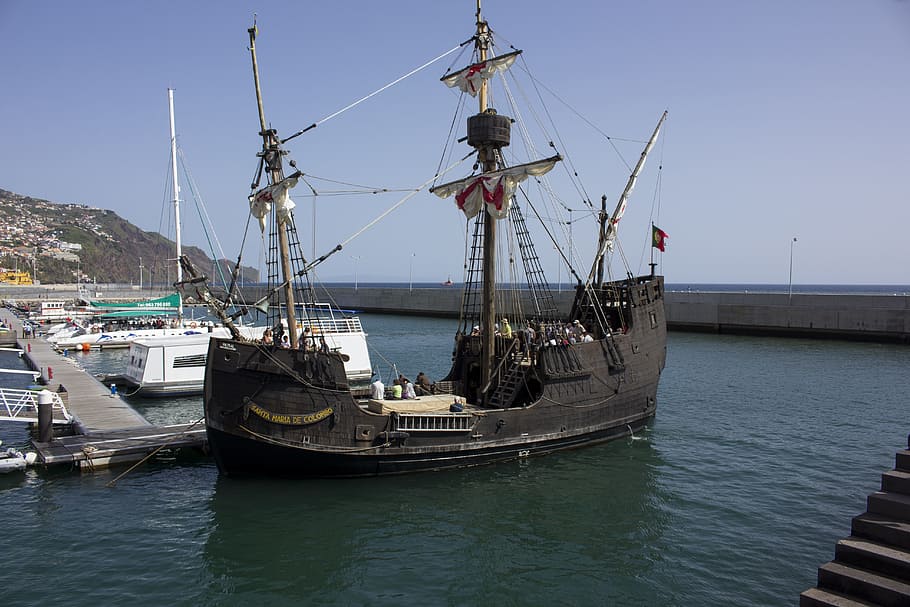 nave, vecchio, vecchia nave, storicamente, nostalgico, nave nautica, mezzi di trasporto, acqua, modo di trasporto, mare, barca a vela, polo, cielo, natura, porto, nessuno, albero, giorno, architettura, ormeggiato, cielo sereno, molo, lungomare, struttura costruita, all'aperto, industria ittica, 5K