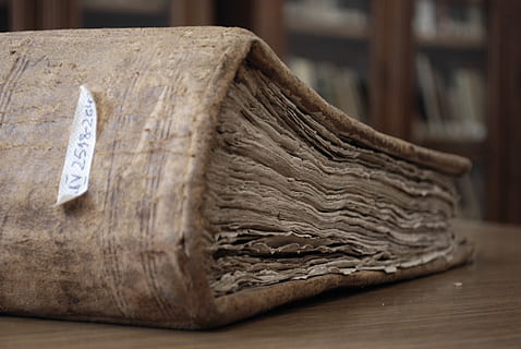 libro cartonato marrone, libro, biblioteca, formazione scolastica, conoscenza, archivio, affitto, vecchio, polvere, legno - materiale, tavolo, in casa, avvicinamento, nessuno, cibo e bevande, tagliere, messa a fuoco selettiva, concentrarsi sulle conoscenze acquisite, cibo, legna, venatura del legno, natura morta, stanza domestica, freschezza, rustico, comunicazione, Marrone, fatti in casa, testo, 4K, CC0, dominio pubblico, privo di copyright